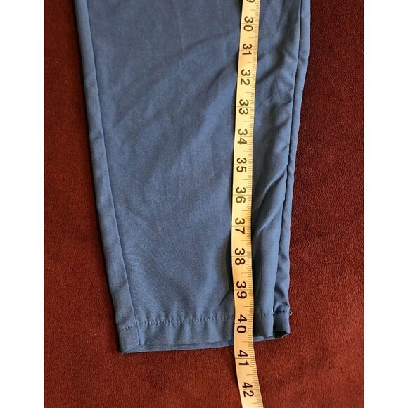 Men's Jogger Pants Pockets Side Zips Blue Size Medium - Picture 15 of 15